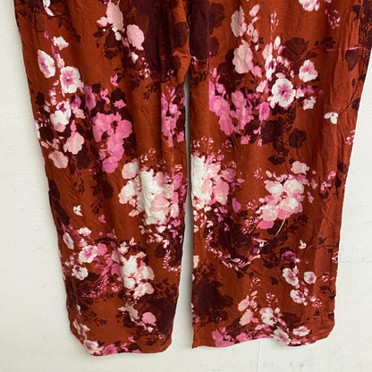 AMBRIELLE SLEEPWEAR 2-pc set sleeveless tank top and pajama pant size M floral