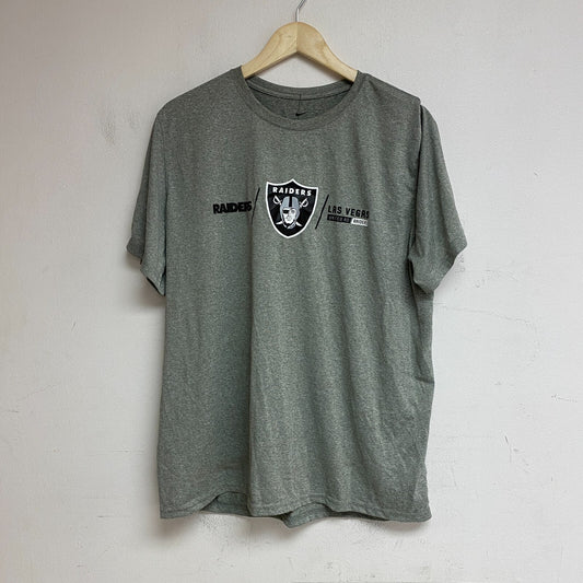 Men's Nike Heather Charcoal Las Vegas Raiders Horizontal Lockup Legend T-Shirt