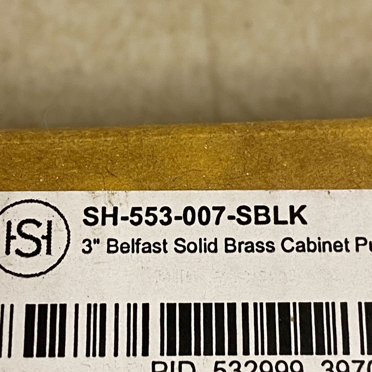 Signature Hardware 3" Belfast Solid Brass Cabinet Pull Matte Black