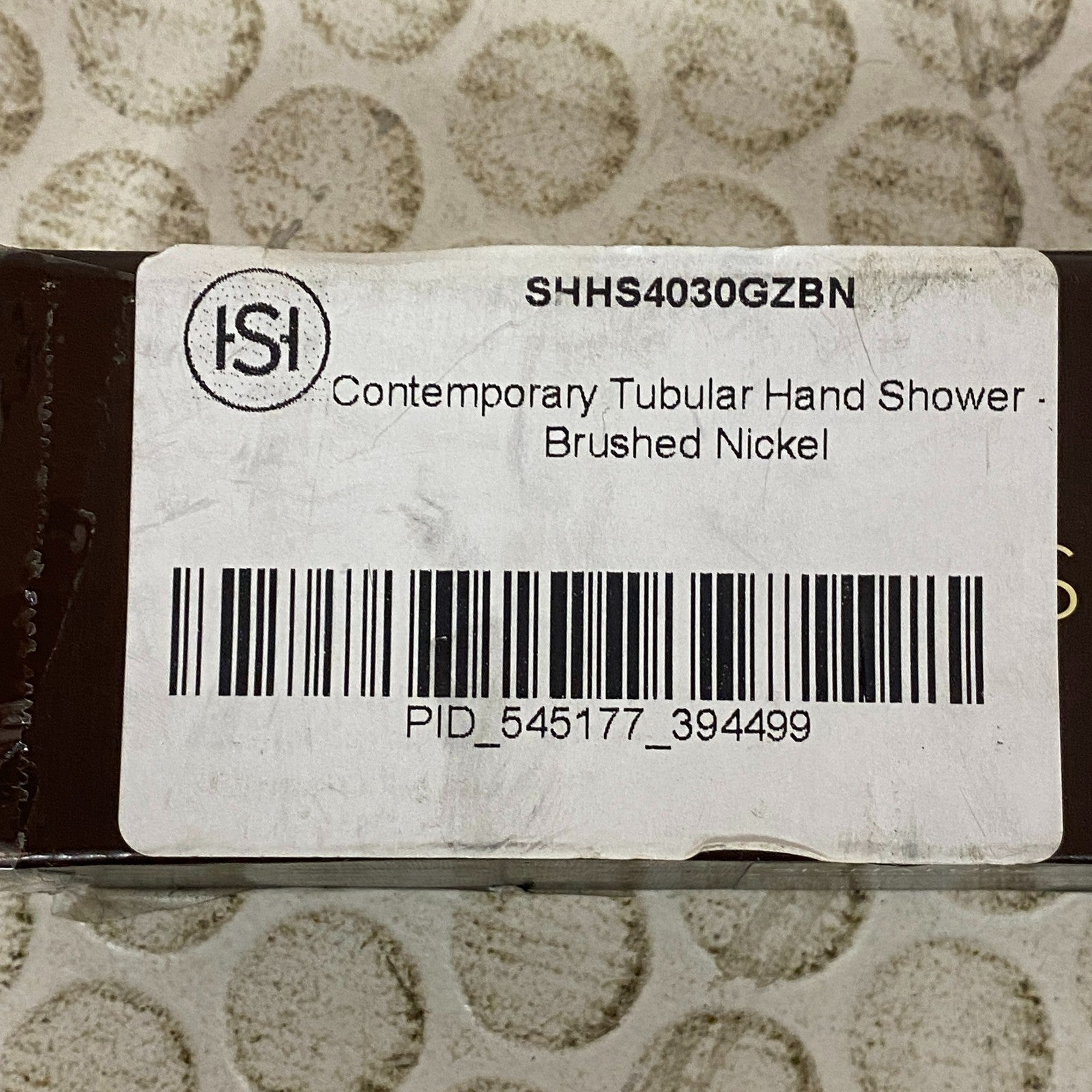 Signature Hardware Contemporary Tubular Hand Shower Brushed Nickel SHHS4030GZB