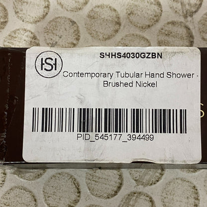 Signature Hardware Contemporary Tubular Hand Shower Brushed Nickel SHHS4030GZB
