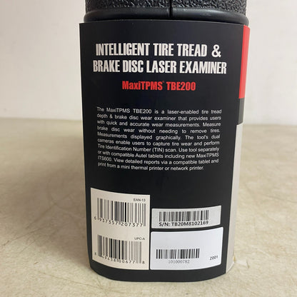 AUTEL MaxiTPMS TBE200 Laser Tire Tread & Brake Disc Wear Examiner Black