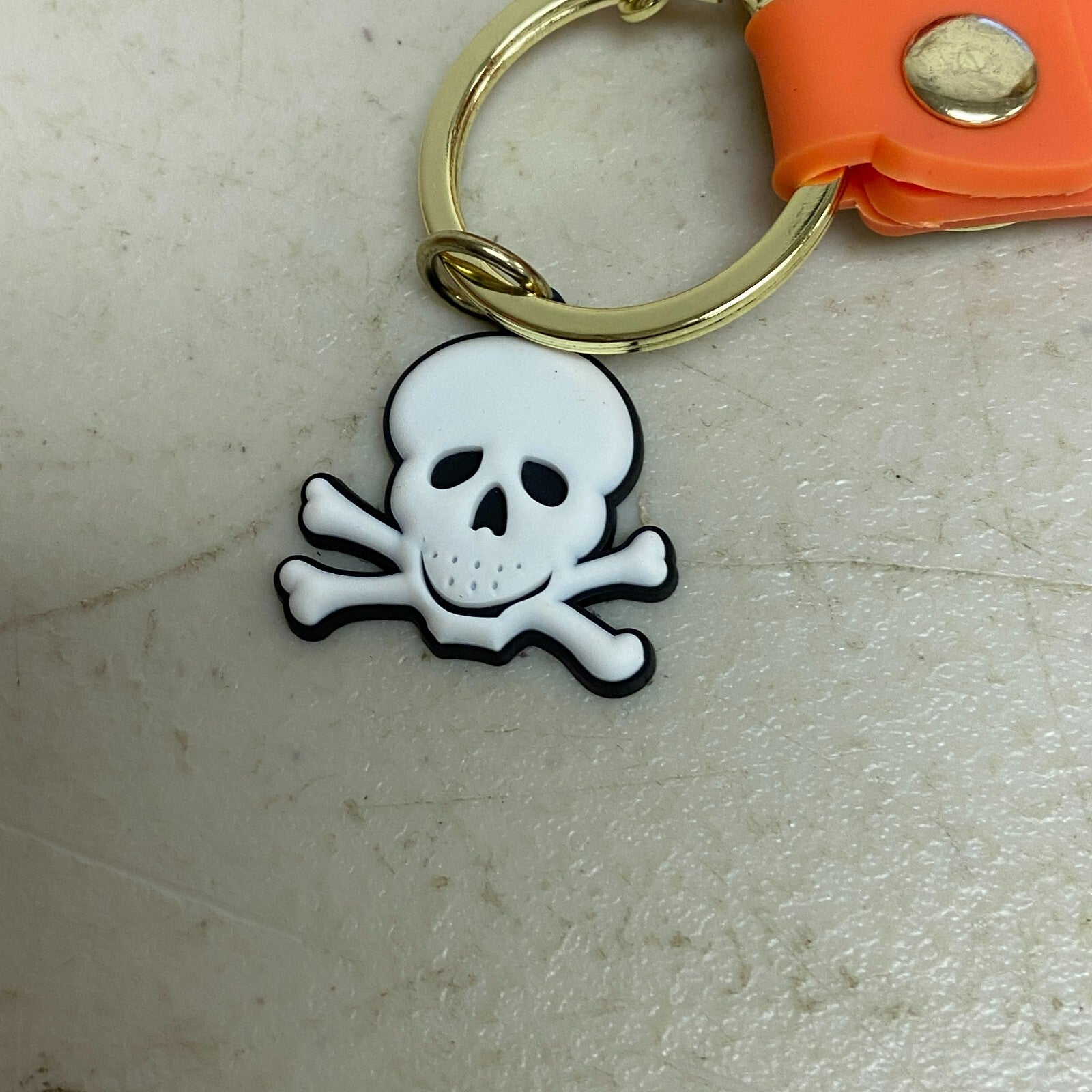 Assorted Silicone One Piece Keychain with Portgas D. Ace Accessory