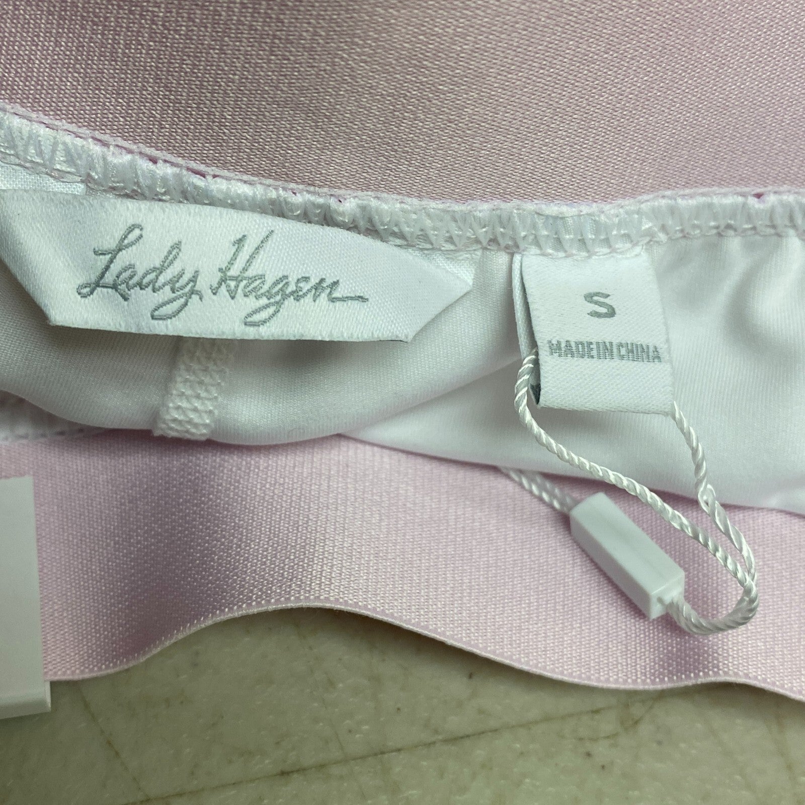 Lady Hage Womens 16" Prt Side Pleat Skort Pink Seashells Stylish WGH17447PRT