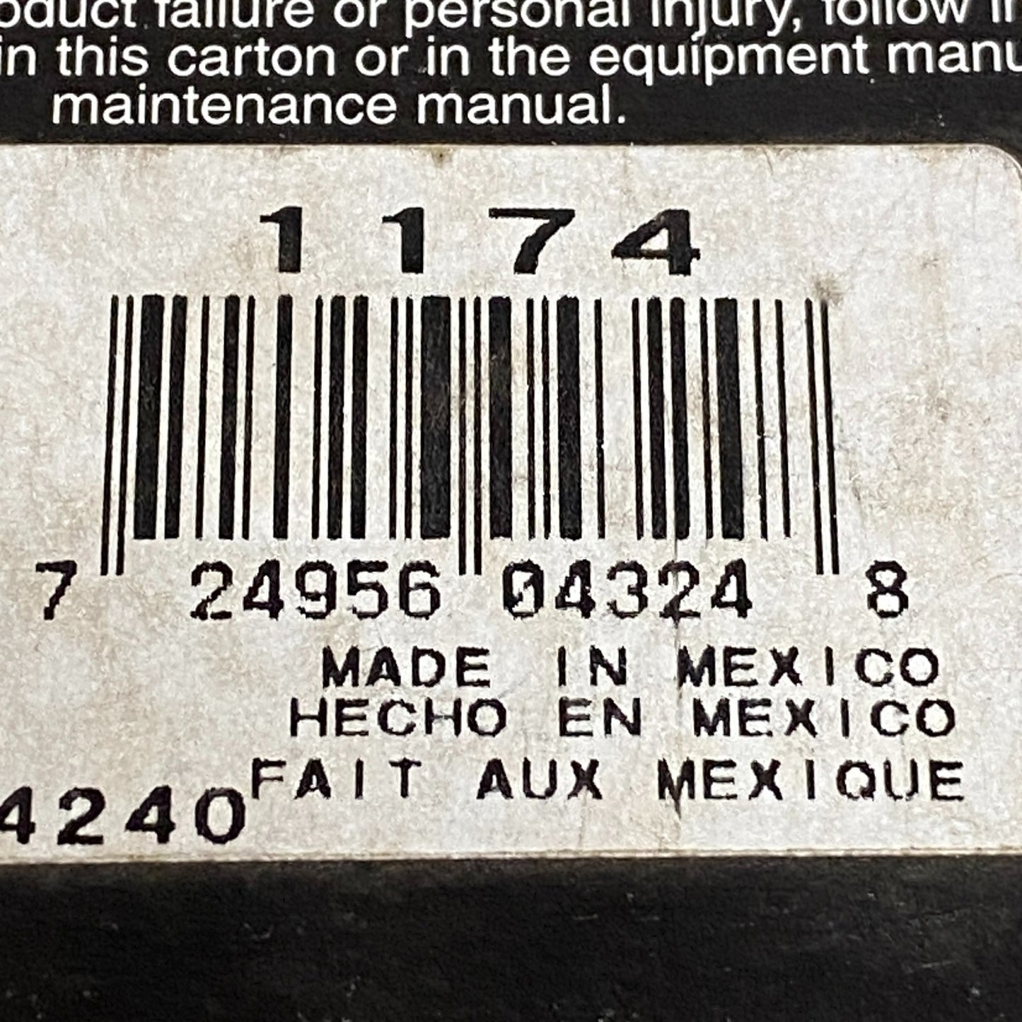 Federal Mogul National Oil Seal 1174 for 1978–1995 Dodge