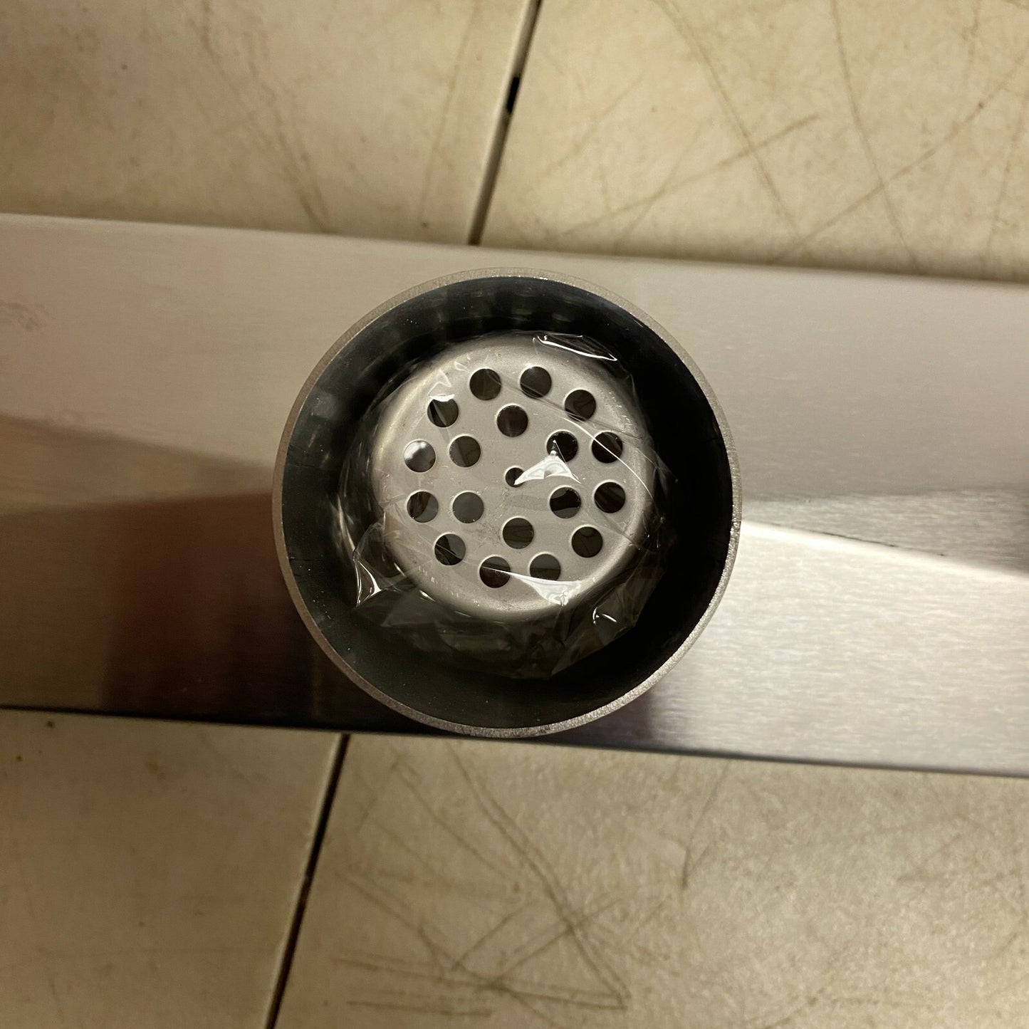 Signature Hardware 28" Cohen Linear Tile-In Shower Drain - Brushed Stainless S..