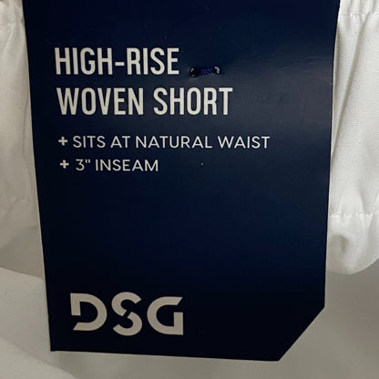 DSG Women's 3 in Notched Woven Shorts Pure White DAW13108 Summer Trendy Stylish