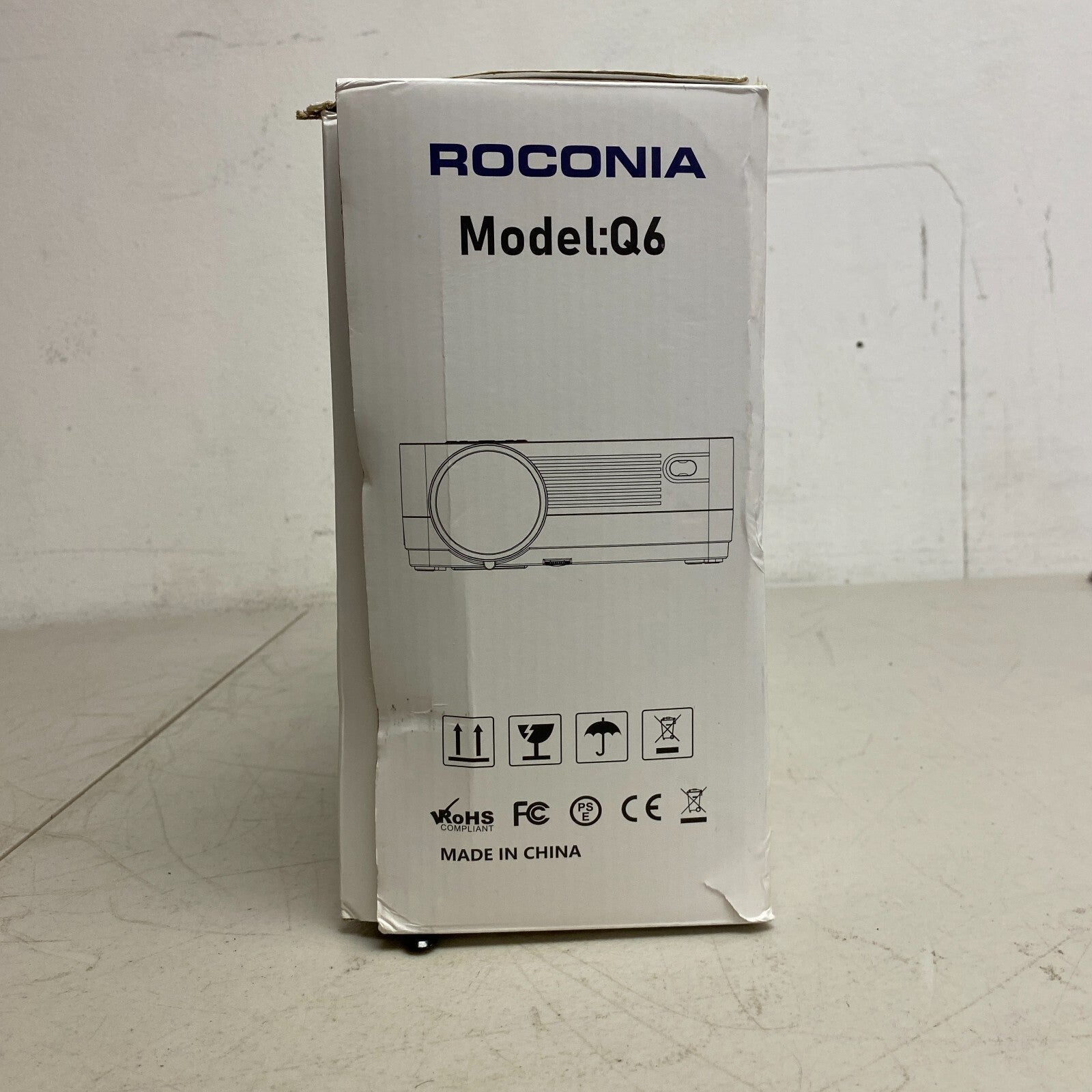 Roconia 150" Class FHD (1080p) LED Projector Movie Video Home Theater w/ Screen'