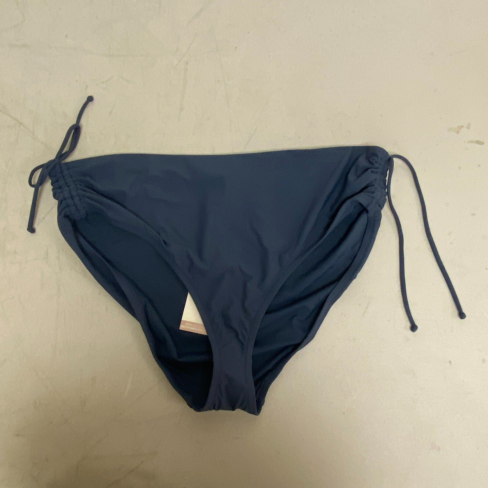 Calia CALIA Women's Mid Rise Ruched Swim Bottoms Ardosia Slate Solid WSA20402