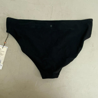 Calia Womens MidRise Rib Bottom Pure Black Solid Summer Stylish Trendy WSA21400R