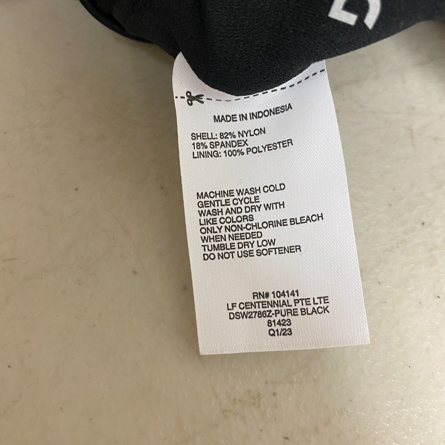 DSG Women's Long Line Scoop Neck Swim Bikini Top Pure Black DSW2786Z