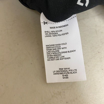 DSG Women's Long Line Scoop Neck Swim Bikini Top Pure Black DSW2786Z