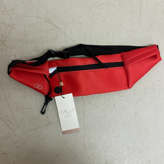 CALIA Women's Run Waist Pack Red Coral Solid Trendy Stylish CAB2303