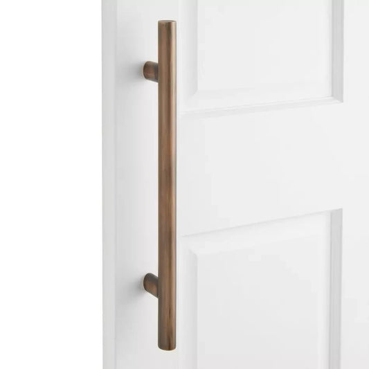 Signature Hardware 12" Kobe Solid Brass Door Pull - Antique Brass
