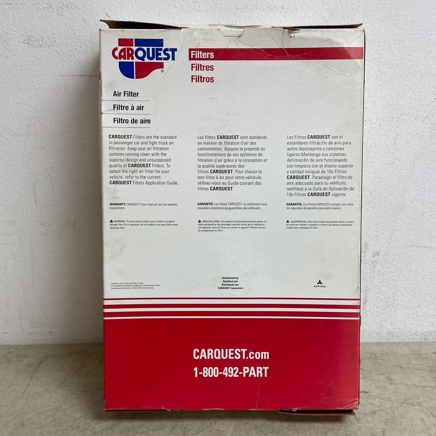 Carquest R88303 Engine Air Filter OE Fit 11.9" × 7.25" × 1.97" Polyurethane