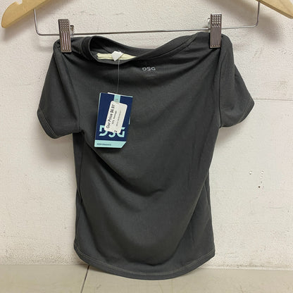 DSG Girls' Crew Graphic Tee Sport Dark Heather Grey Sport DAG11100H Summer