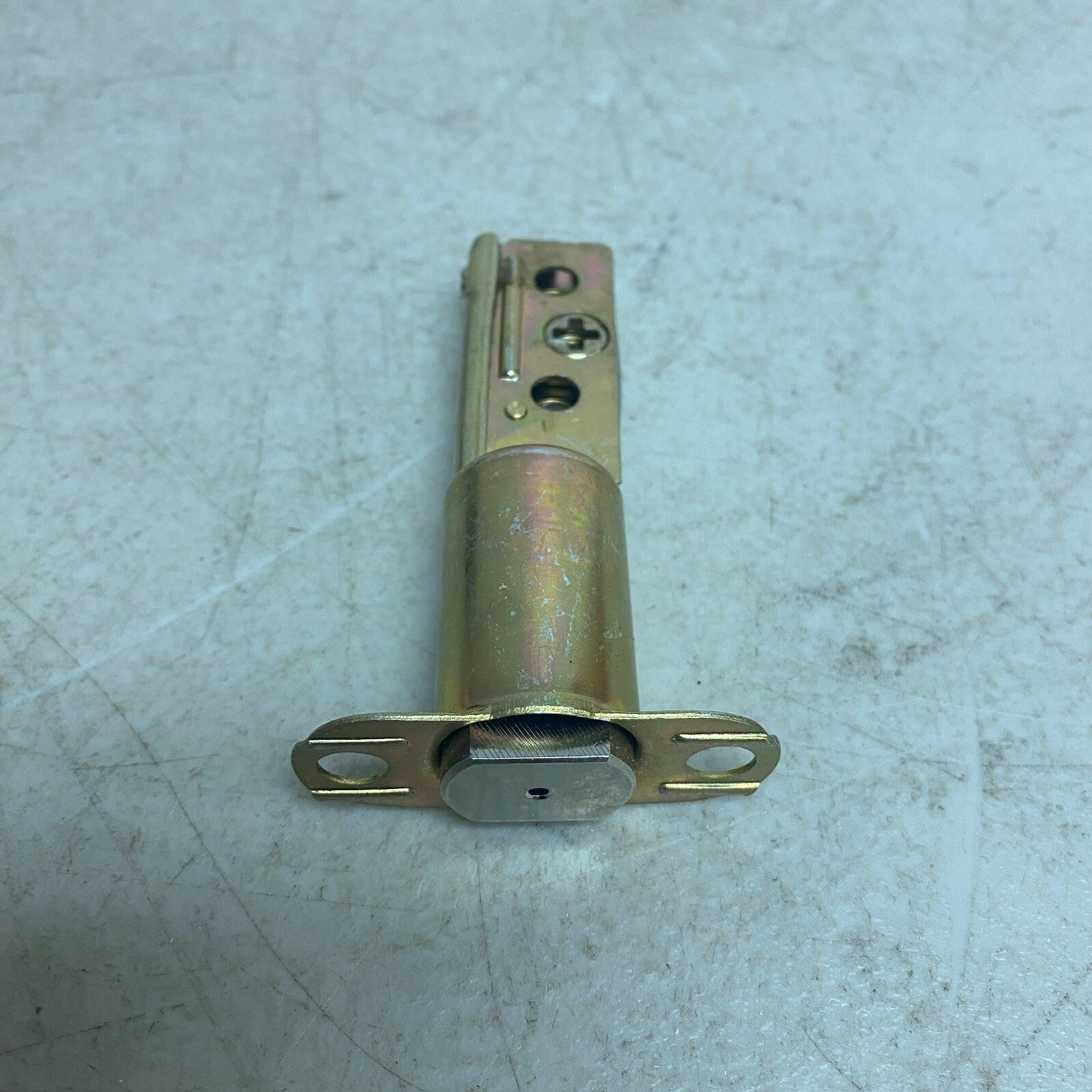 Signature Hardware Deadbolt 2-3/4'' Latch Set - Satin Brass