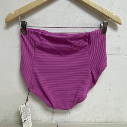 Calia Women's Swim Rib High Rise Bikini Bottom Gersnium Purple WSA21409R New