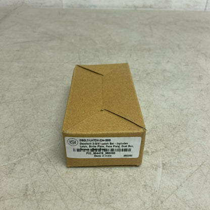 Signature Hardware Deadbolt 2-3/4'' Latch Set - Satin Brass