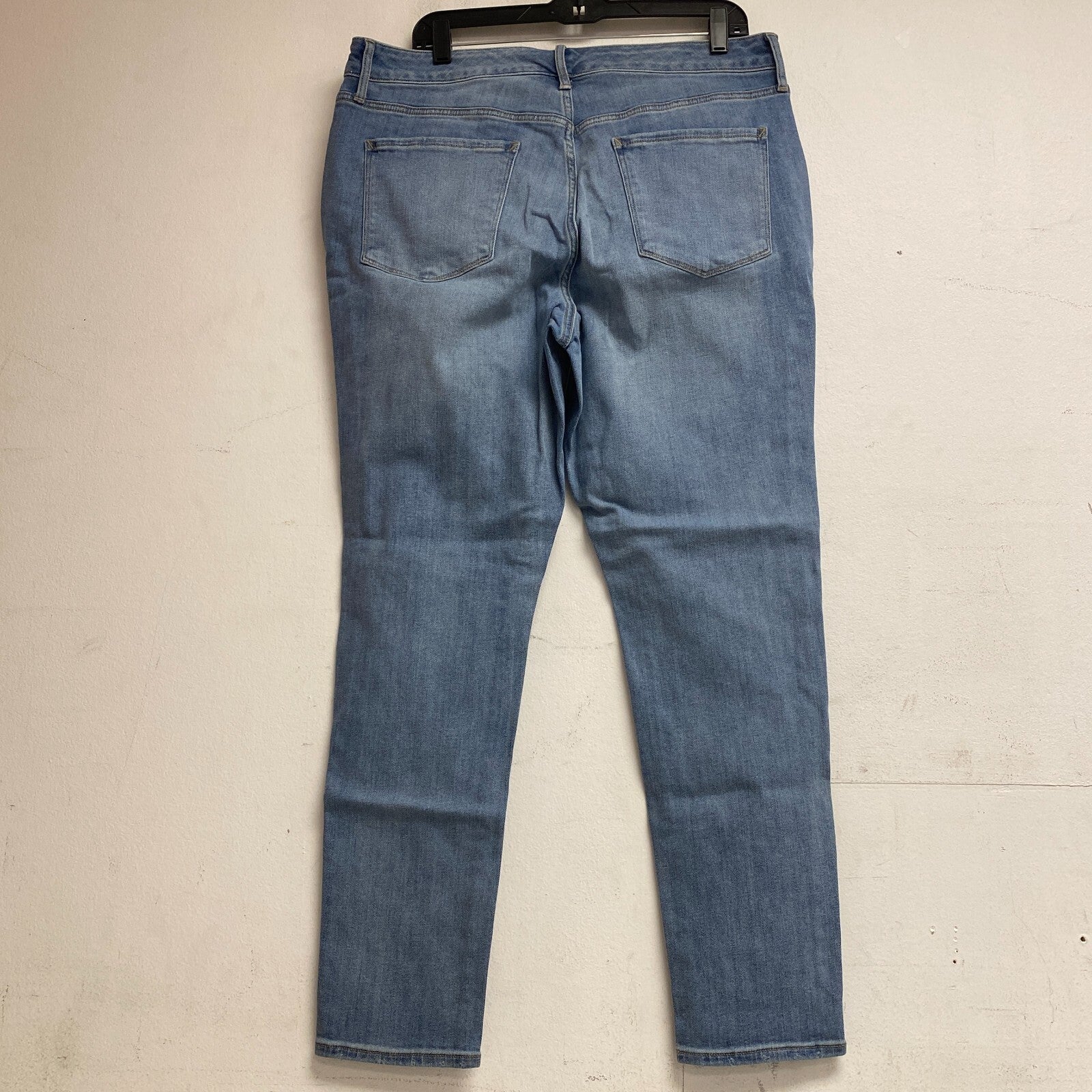 Ana Women's High Rise Exposed Button Skinny Jeans Size 16W Color Light Blue Bell