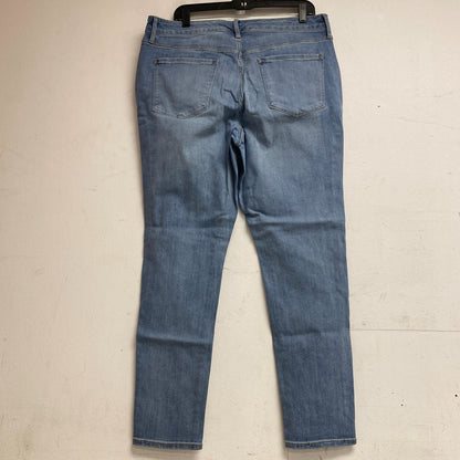 Ana Women's High Rise Exposed Button Skinny Jeans Size 16W Color Light Blue Bell