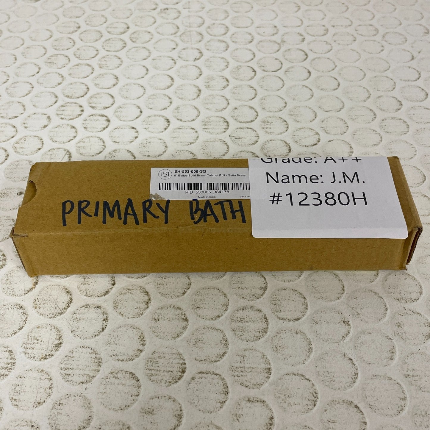Signature Hardware Belfast 6" Solid Brass Cabinet Pull Satin Brass 950866‑6