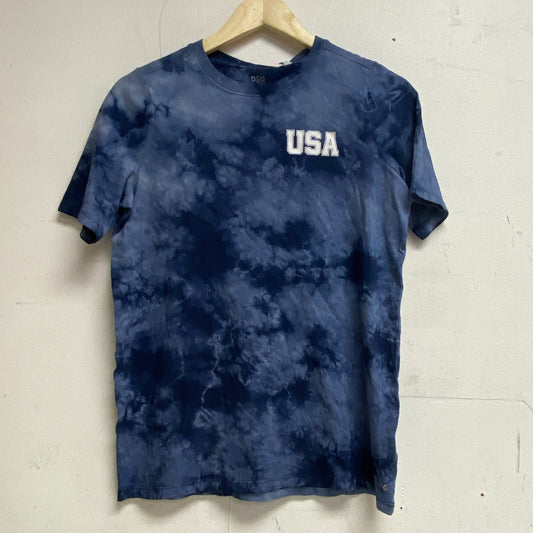 DSG Boy's Relaxed Fit  Crystal Tie Dye Tee University Navy CTD USA DAB13106G