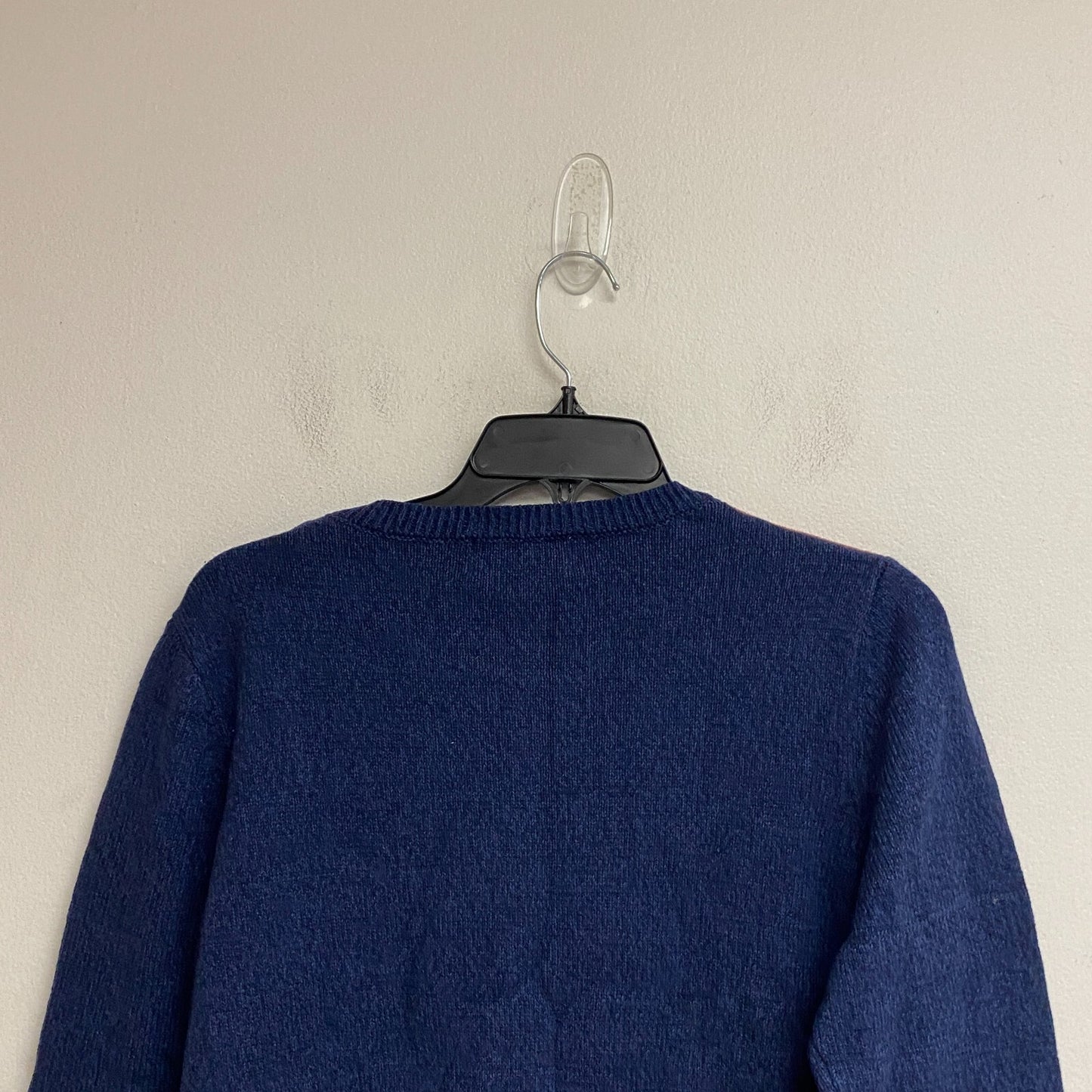 Alfred Dunner Women's Lake Placid Colorblock Crewneck Sweater Szie PM Color Navy