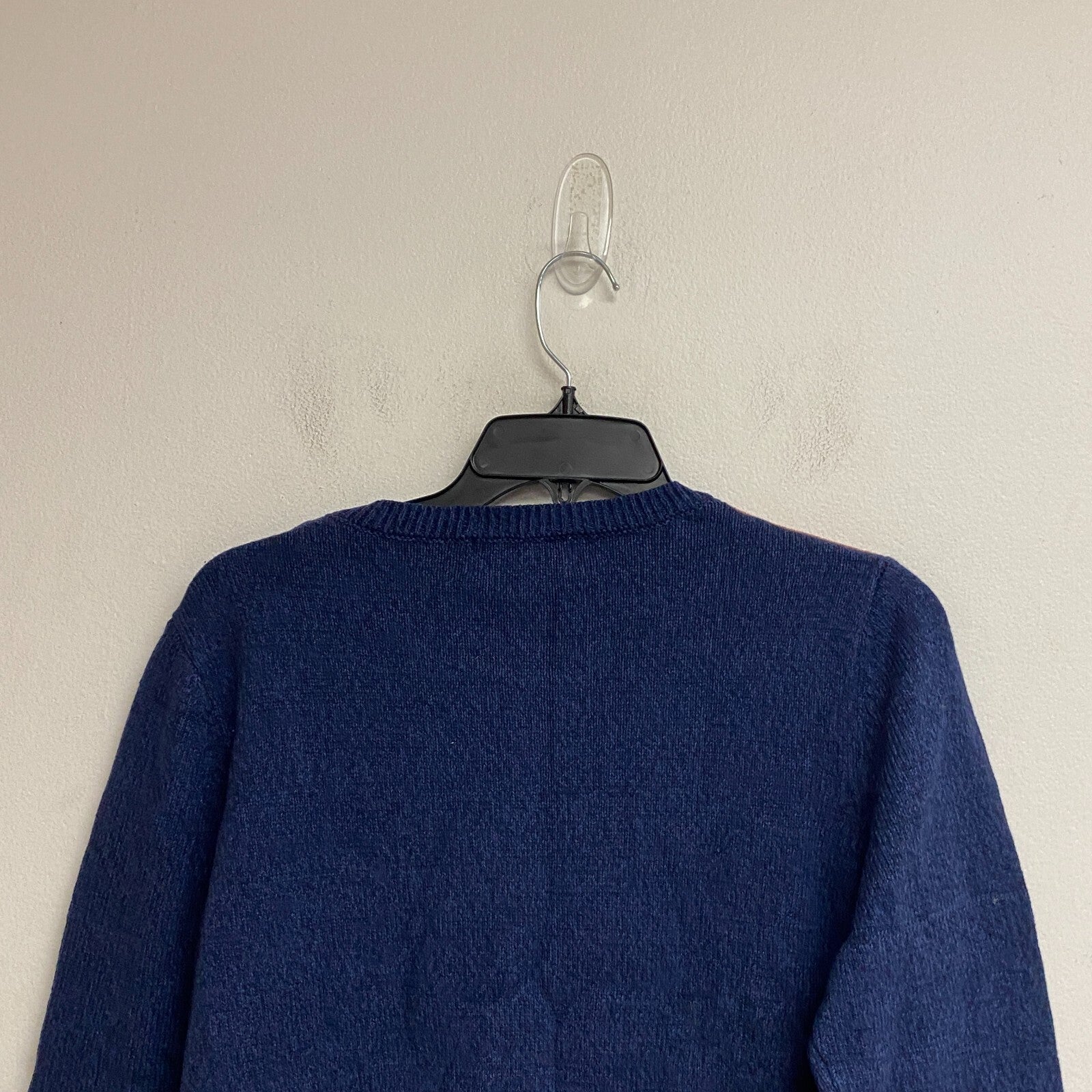 Alfred Dunner Women's Lake Placid Colorblock Crewneck Sweater Szie PM Color Navy