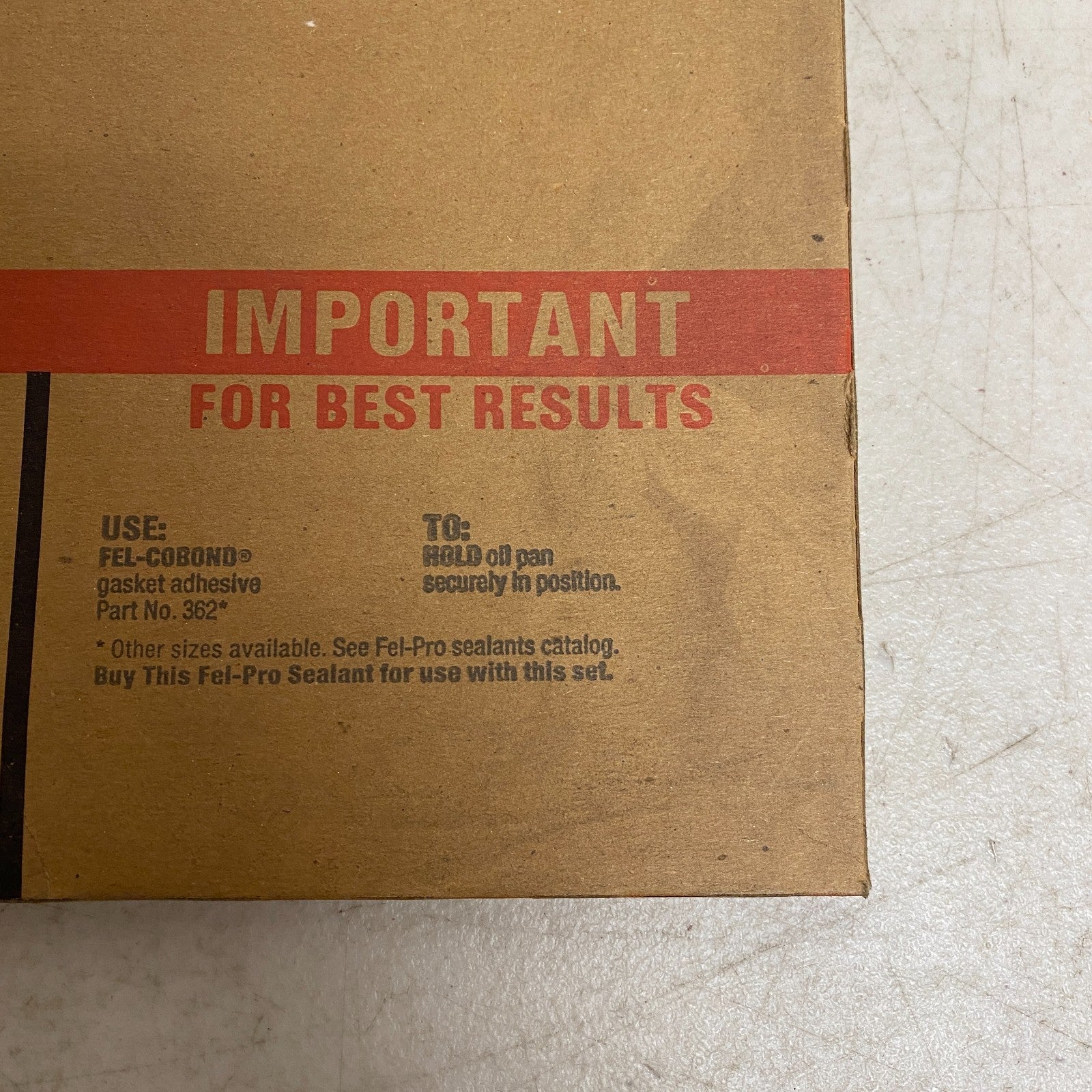 Fel‑Pro OS30434C Oil Pan Gasket Set 1982‑1985 Buick Century