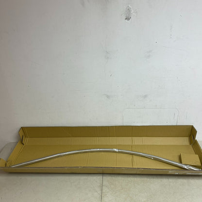 Signature Hardware 60" Curved Solid Brass Shower Rod - Brushed Nickel
