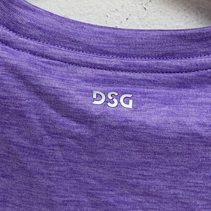 DSG Girls Performance Muscle Tank Electric Violet Solid Sleeveless DAG13100