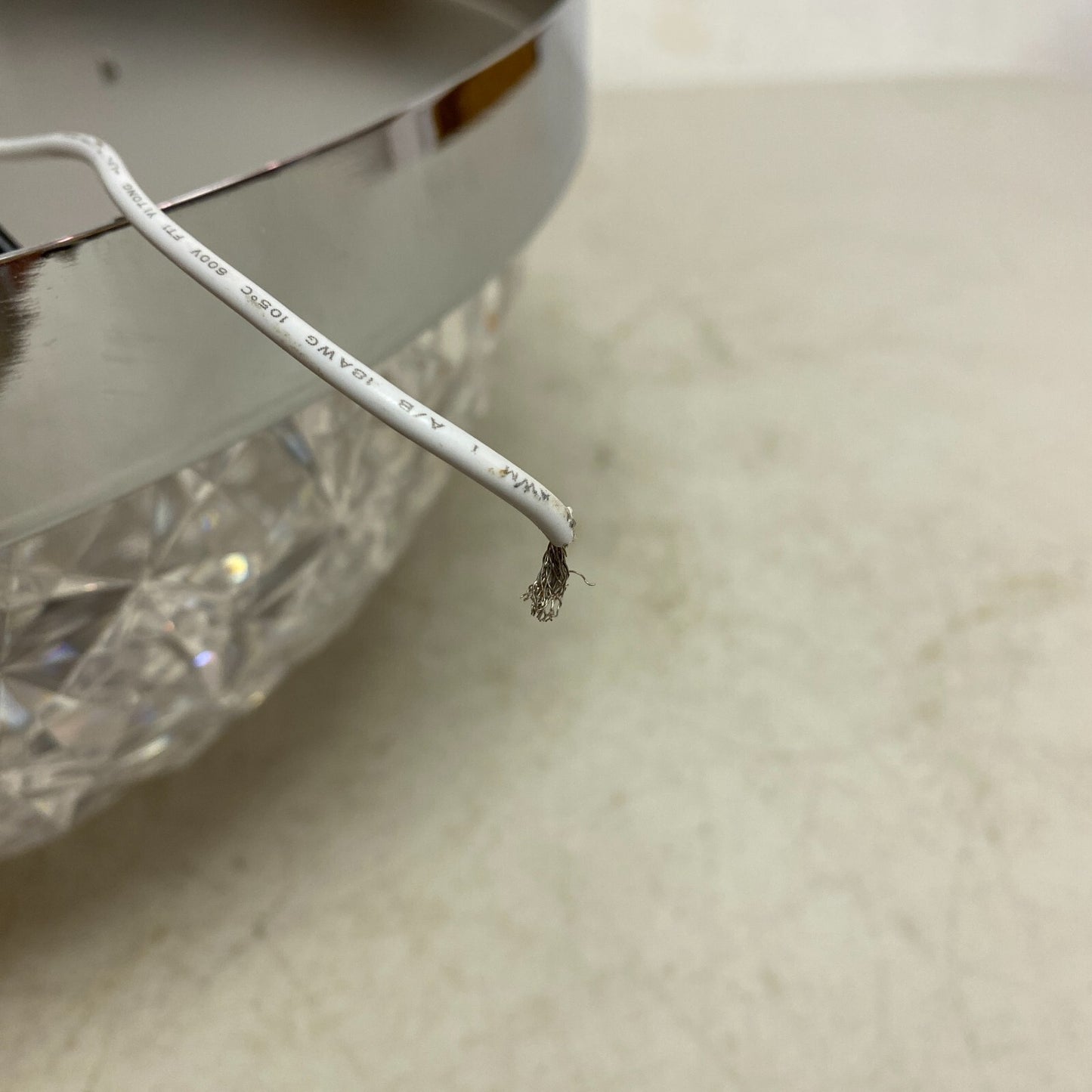 Allen +Roth Evalyn 1-Light12.99-in Gloss Chrome Integrated LED Flush Mount Light