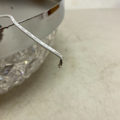 Allen +Roth Evalyn 1-Light12.99-in Gloss Chrome Integrated LED Flush Mount Light