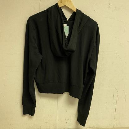 DSG Womens So Soft Full Zip Hoodie Pure Black Solid Long Sleeve DAW23407