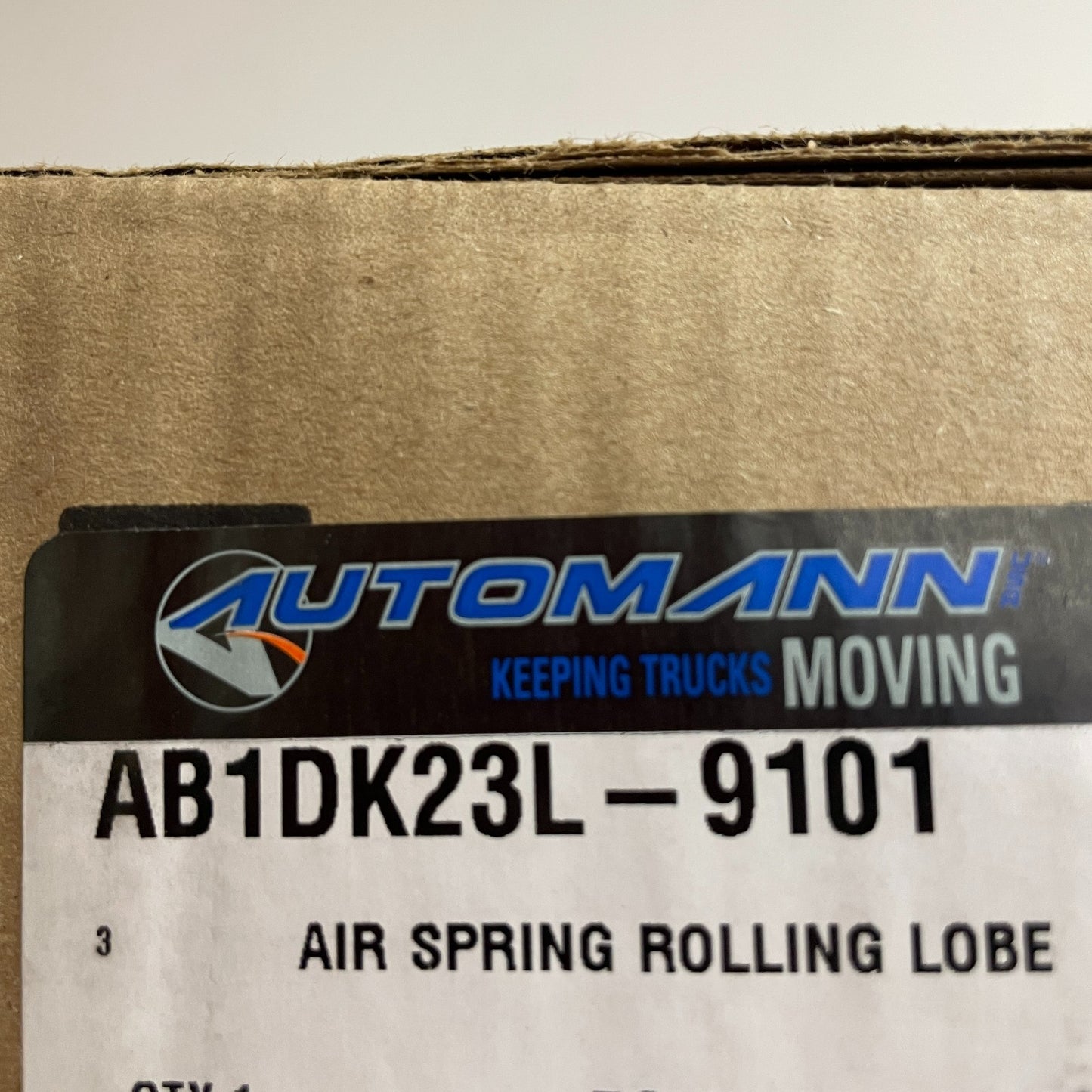 Automann AB1DK23L-9101 Rolling Lobe Air Spring 5700lb @ 80 PSI 15.5" Height