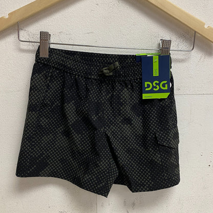 DSG Boys Training Adventure Short Athletic Fit Print Dark Green Camo DAB22102PRT
