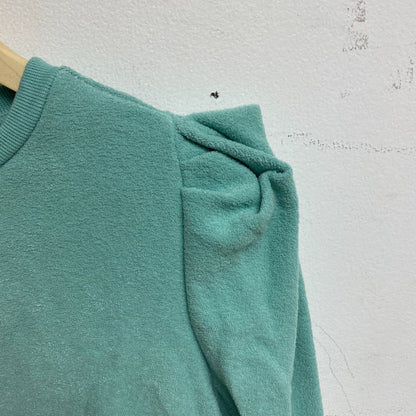 ANA Women's Puff Long Sleeve Crew Neck Sweater Sz S Color: Wasabi  84209580067