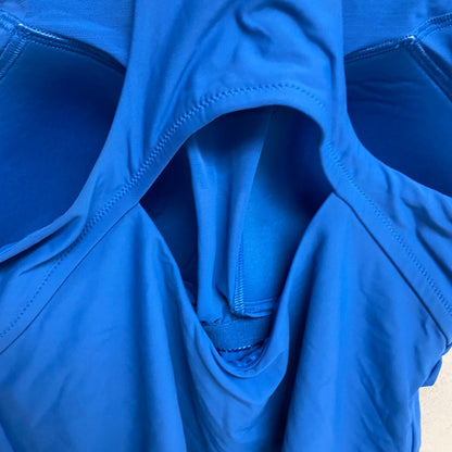 CALIA Women's High Support Cross Back Tankini Swim Top Royal Blue WSA23302 New!