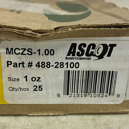 Ascot MC-Series 1.00 Oz. Zinc Wheel Weight (25/Box) 488-28100