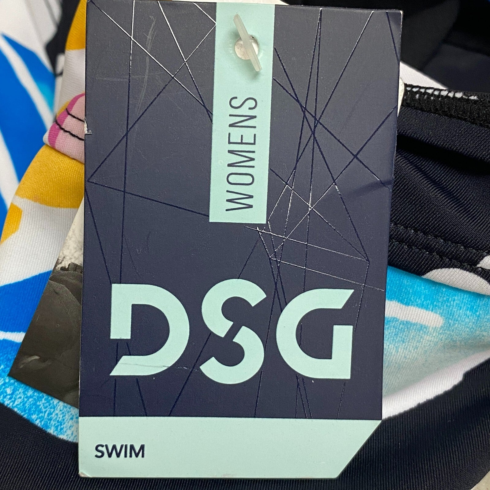 DSG Women's V High Waist Swim Bottoms Deco Floral Trendy Trop DSW2804PRT