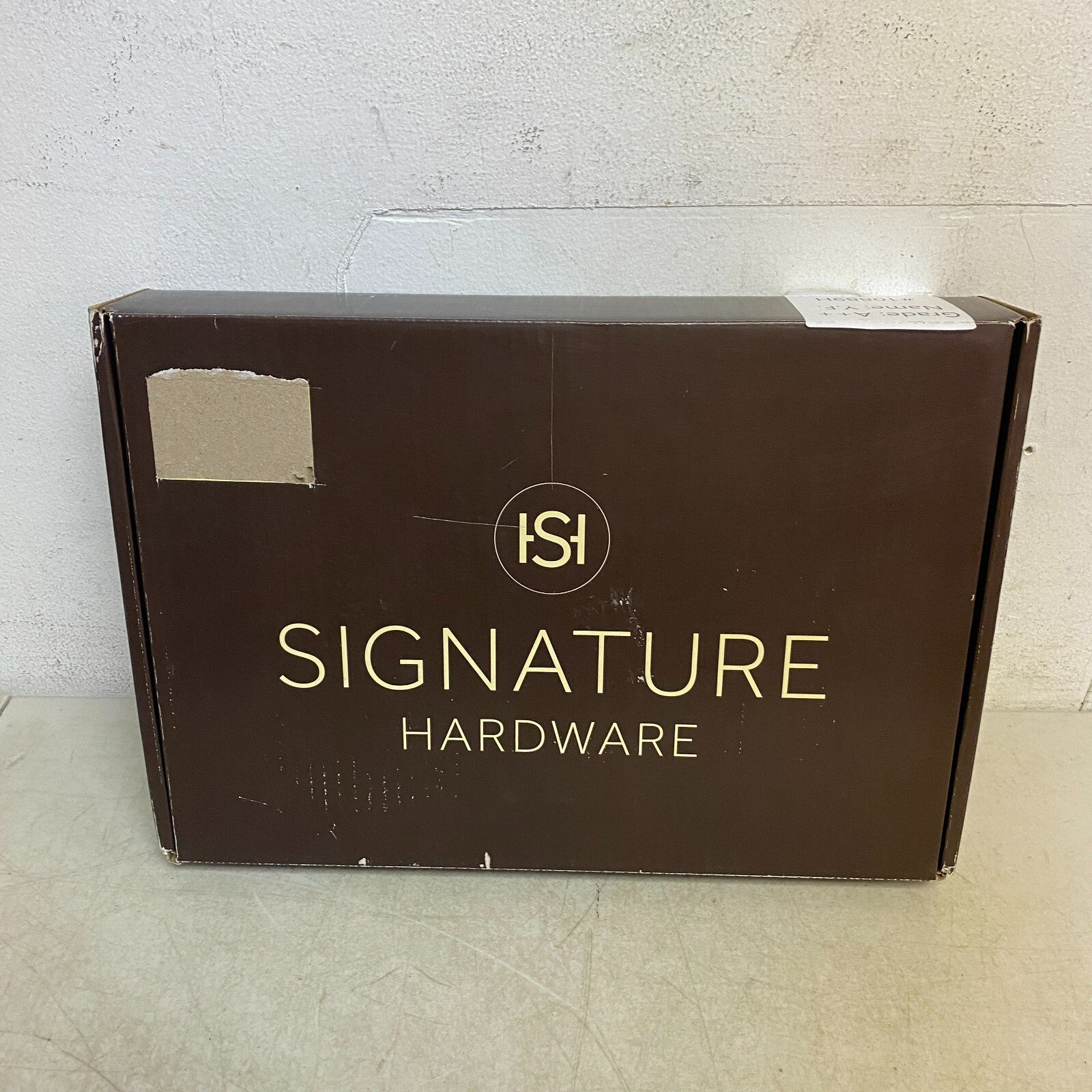 Signature Hardware Greyfield Widespread Bathroom Faucet - Aged Brass