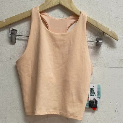 DSG Girl's Shelf Bra Tank Peach Milk Solid Racerback Sleeveless DAG23712