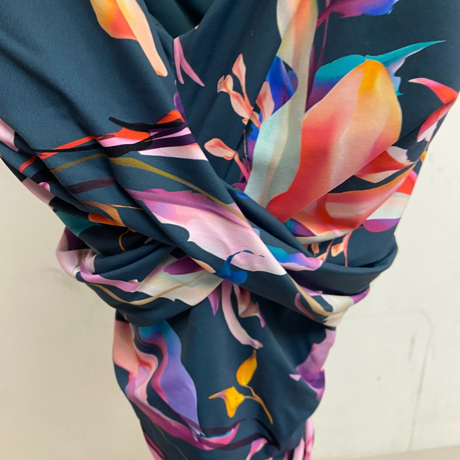 CALIA Women's  Seamed Power Sculpt One Piece Aqua Multi Floral WSA22102PRT