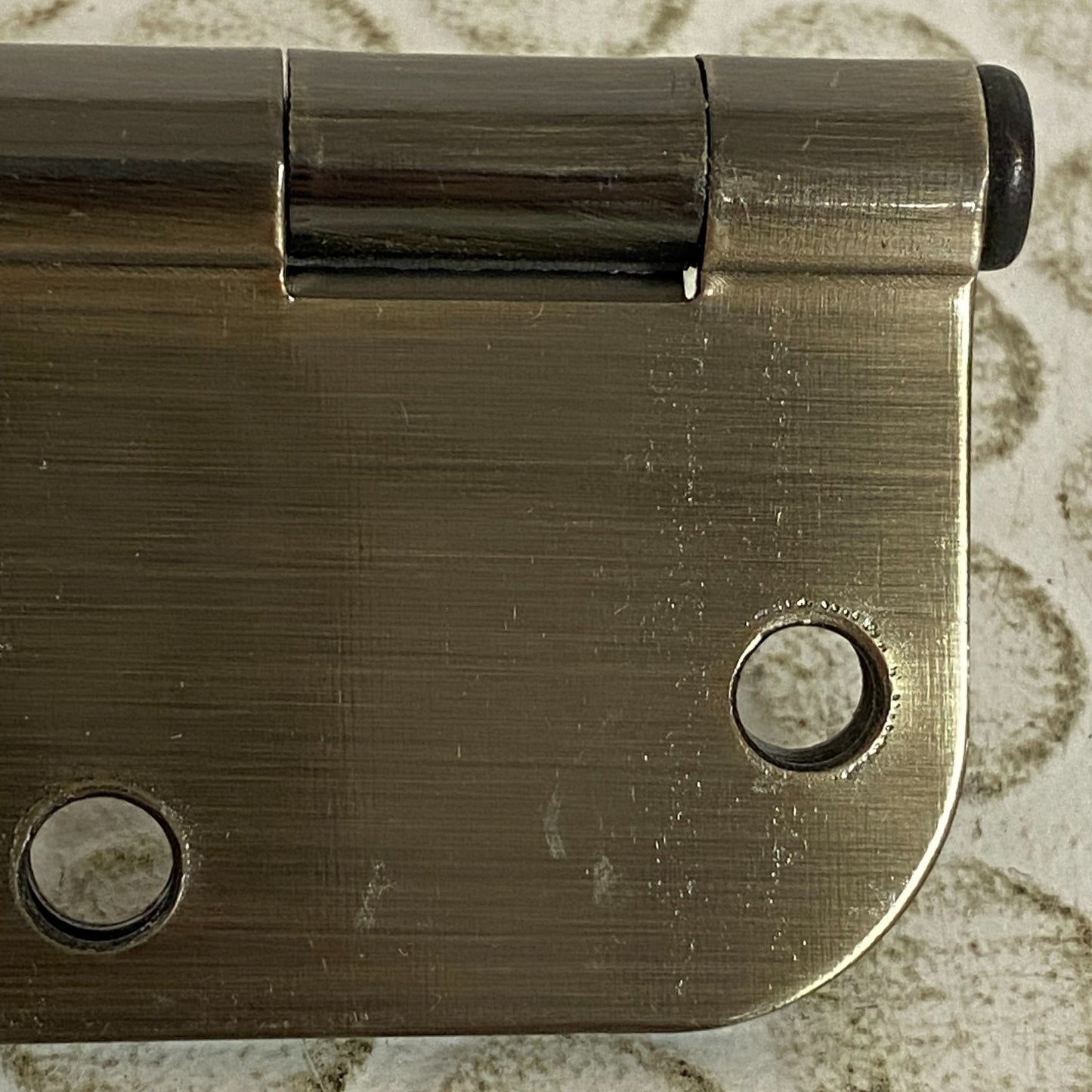 Signature Hardware 3-1/2" Rounded Steel Door Hinge With Plain Bearing 3-pk Brass