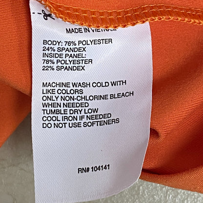 DSG Women's Momentum Crop Tank Halter Straps Fresh Tangerine DAW13301 New