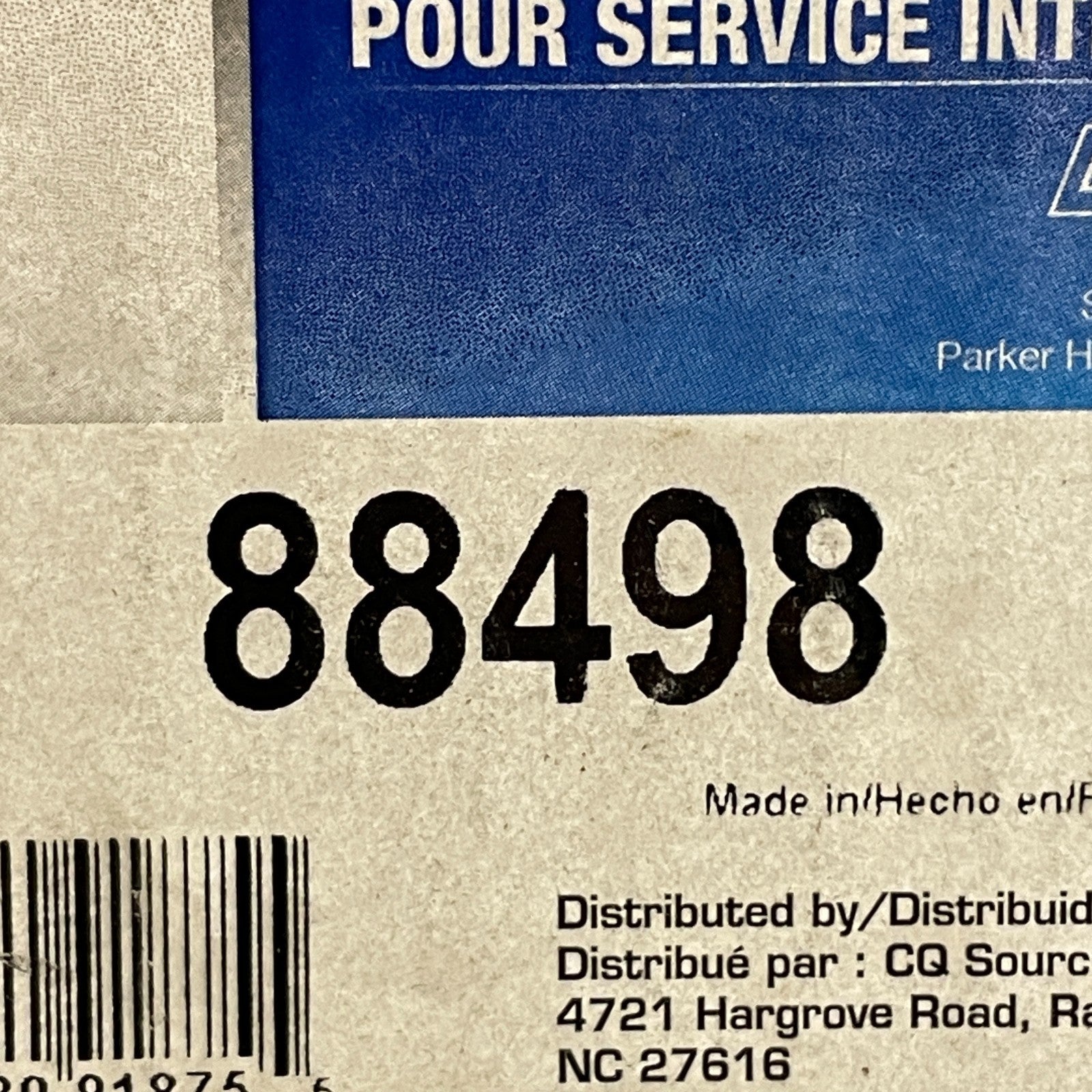Carquest PA2727 Round Air Filter 88498 5.2" x 12.3" Massey Ferguson