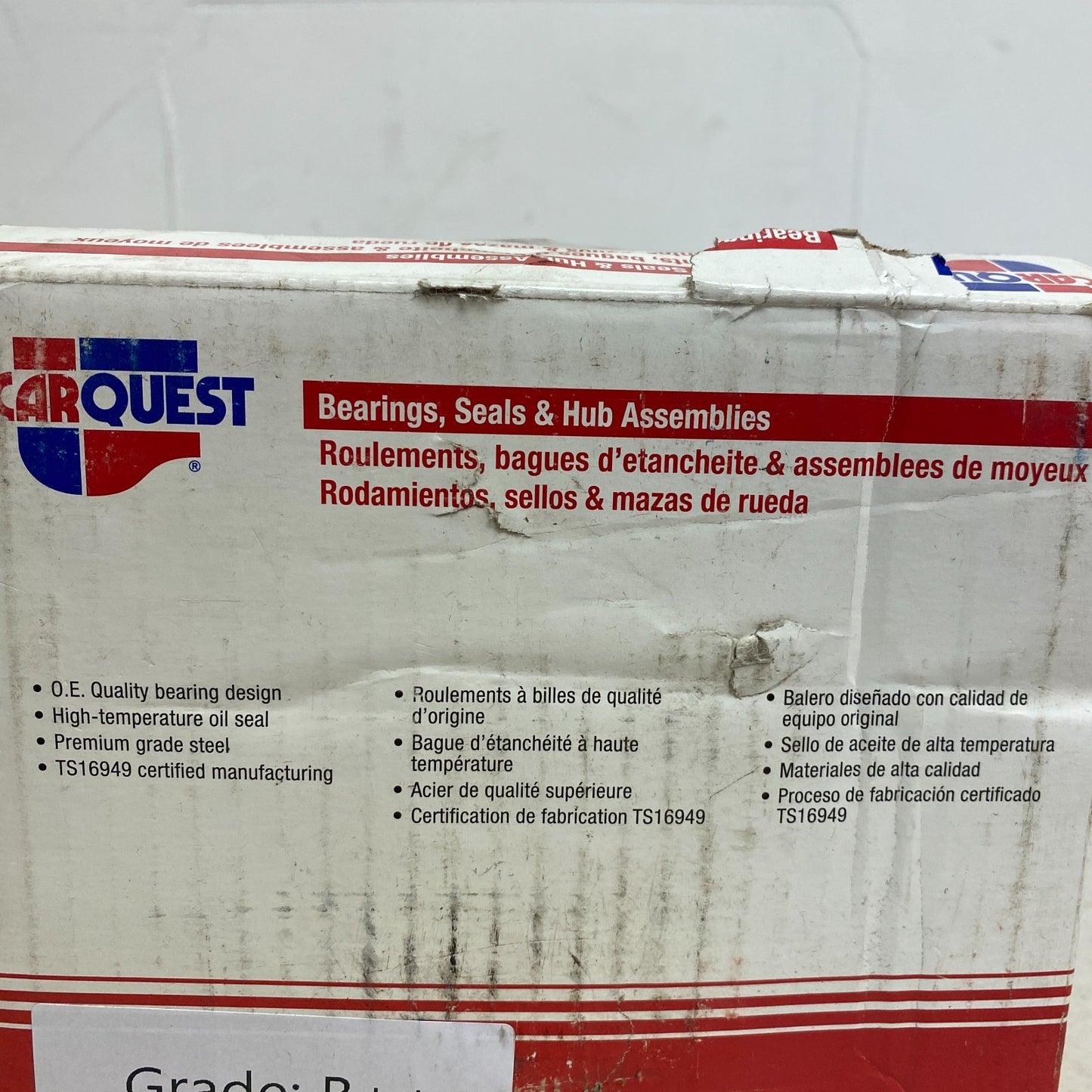 CARQUESTRear Wheel Hub & Bearing Assembly Steel Sealed Model NT512244