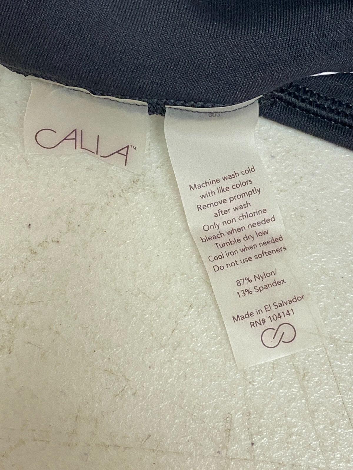 CALIA Women's Inspire High Rise Capri Mid-calf Length Pure Black WAX12151