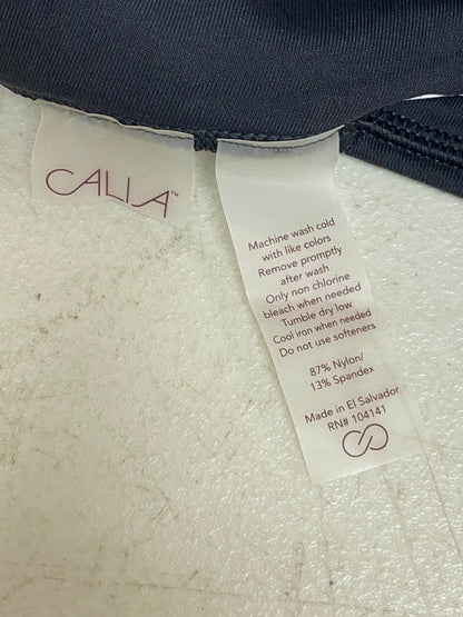 CALIA Women's Inspire High Rise Capri Mid-calf Length Pure Black WAX12151
